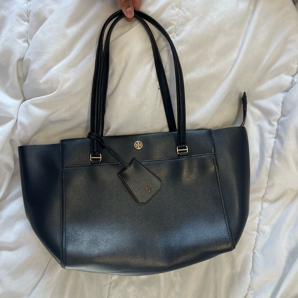 Tory Burch Black Leather Tote - Picture 5 of 9